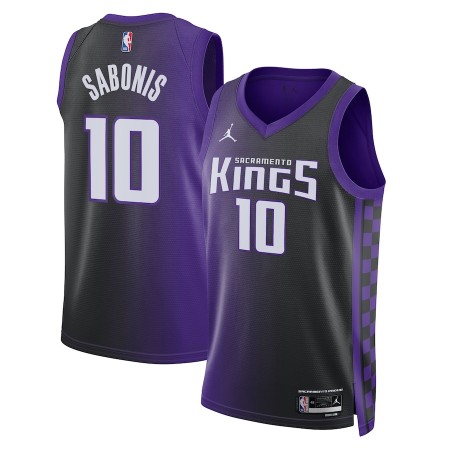 Dres Sacramento Kings Domantas Sabonis Jordan 2023-24 Statement Edition Ljubičasta Swingman